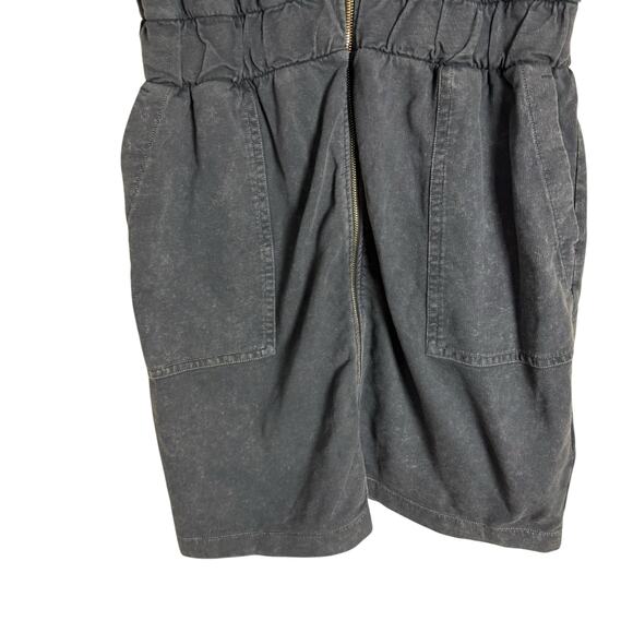 BOSS Hugo Boss Blue Zip Up Short Sleeve Utility Mini Dress Size XL - Picture 10 of 16